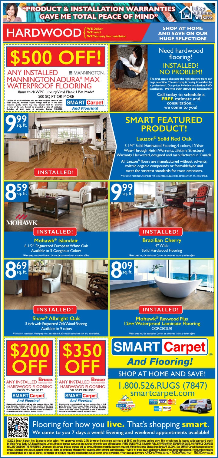 Weekly Circular | Sales and Specials | SMART Carpet